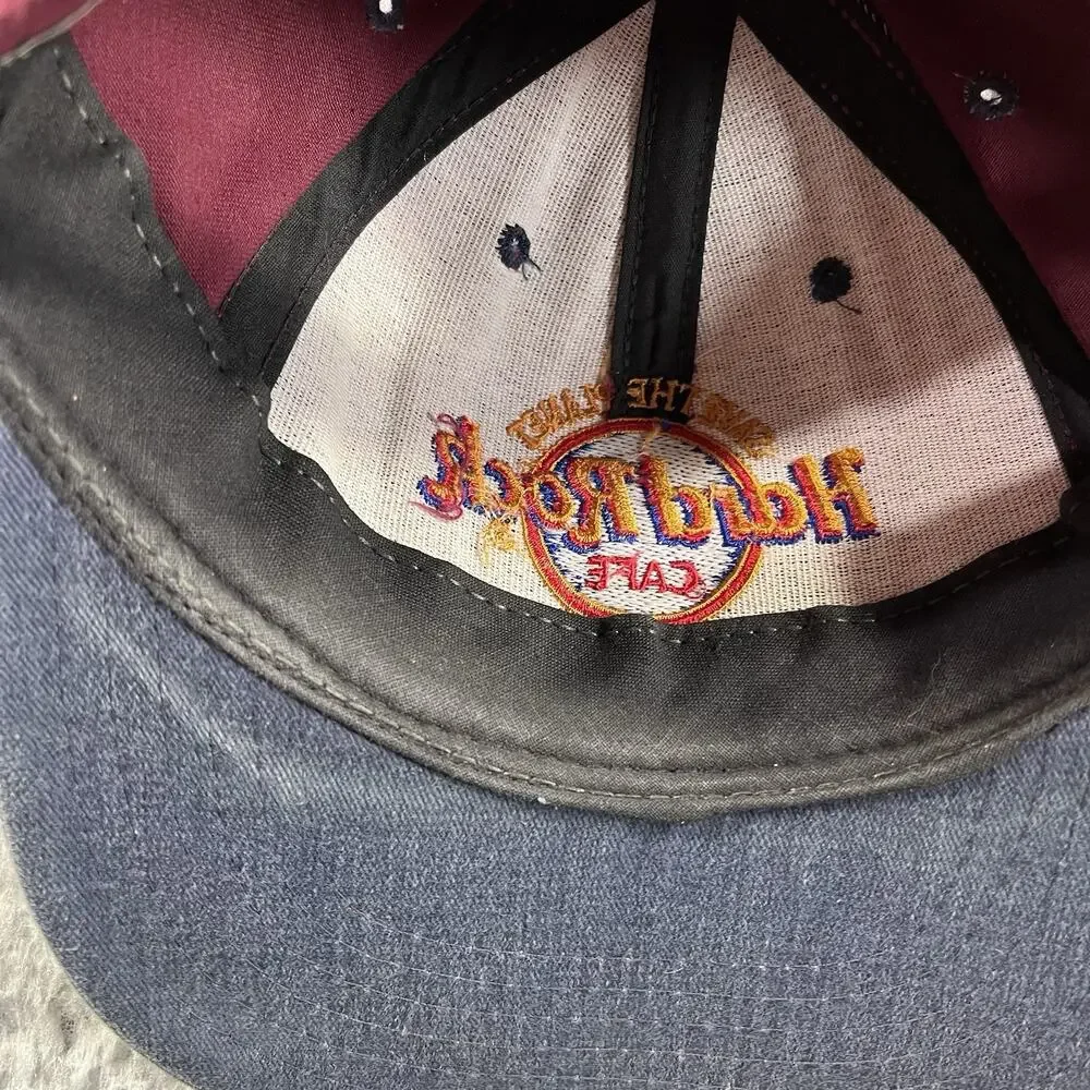 VINTAGE HARD ROCK CAFE LAS VEGAS HAT CAP SNAPBACK USA MADE ADJUSTABLE ONE SIZE